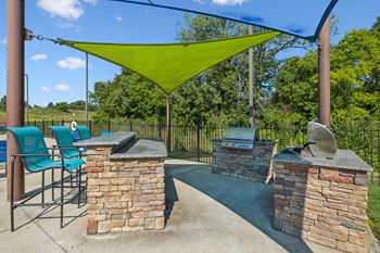 Outdoor grilling area